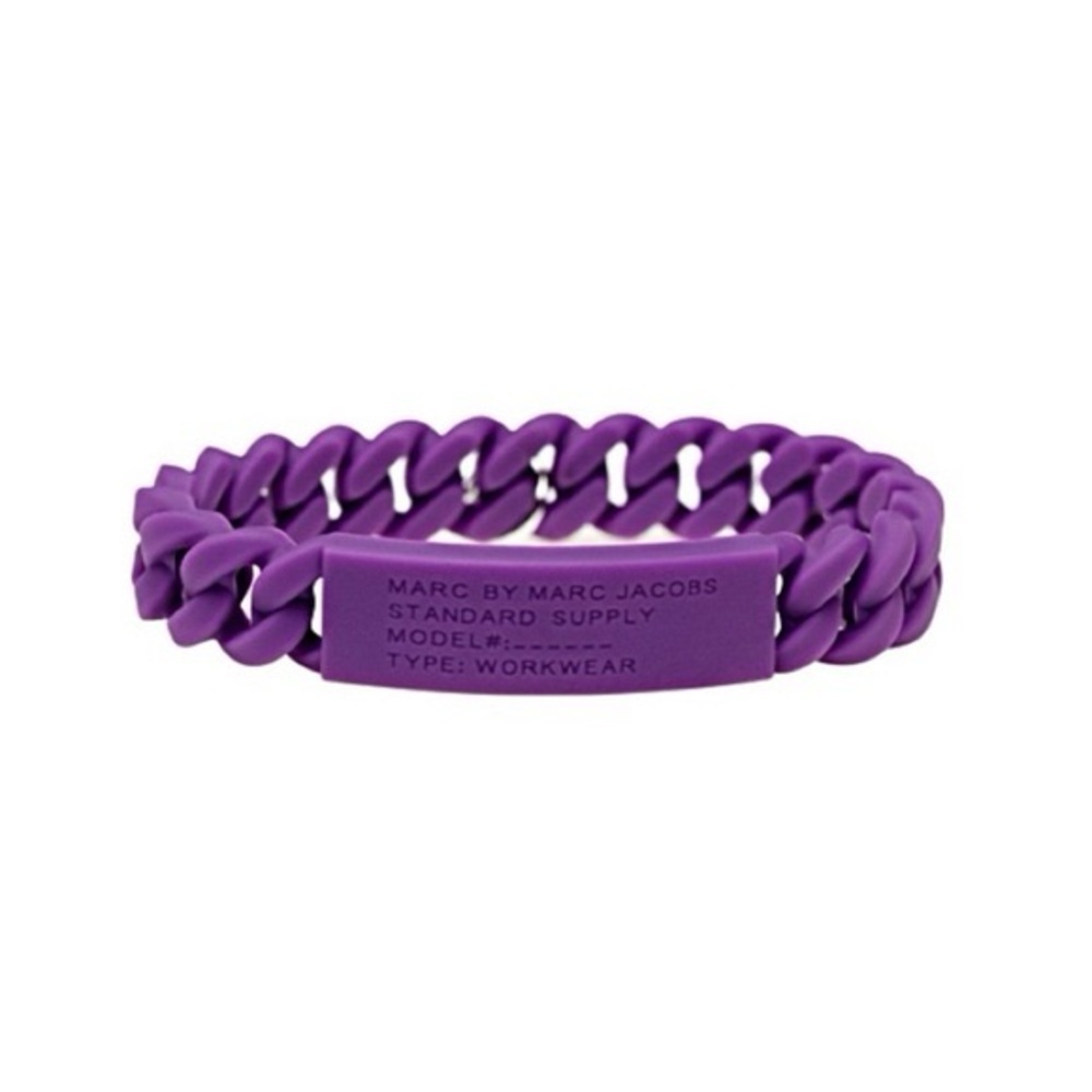 Marc by Marc Jacobs Purple Silicone Bracelet